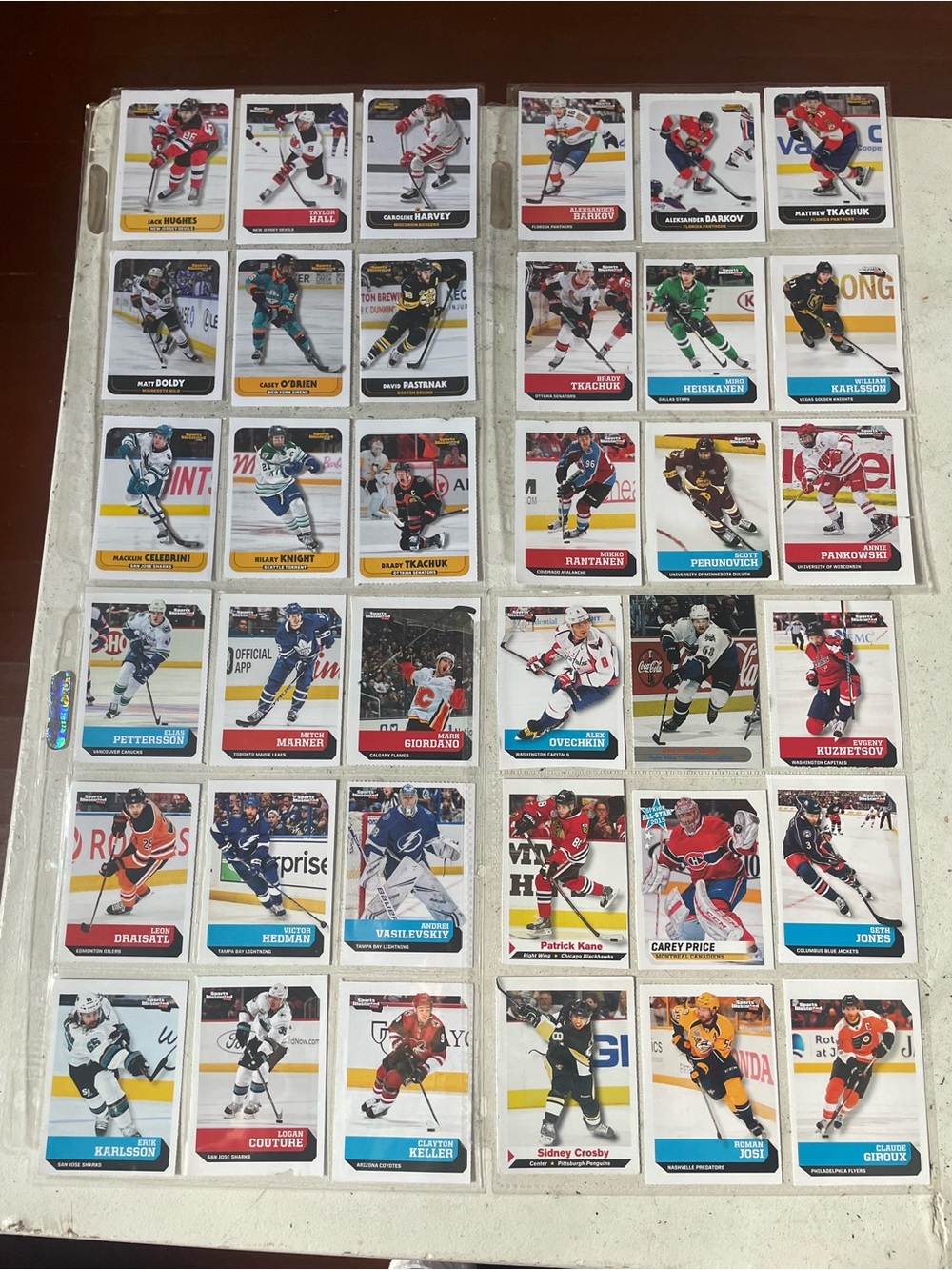 Sports Illustrated for kids Hockey Trading Cards